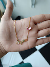Personalised With Butterfly Neckpiece 5.1 Grams, 18KT Gold