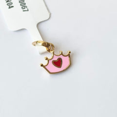 Crown of Hearts Pendant 0.710 Grams