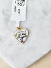 Daddy Little Princess Pendant 1.86 Grams, 18KT Gold