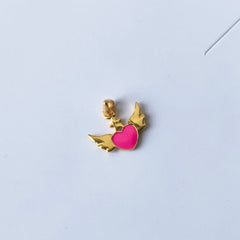 Angel Wings With a Heart 0.55 grams, 18KT Gold