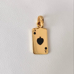 Ace Pendant 0.92 grams, 18KT Gold