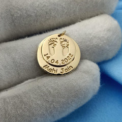 Hand & Feet Impression Pendant 5.8 Grams