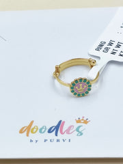 Crown ring 1.27 grams, 18KT Gold