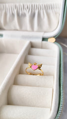 Flying Heart Ring 1.23 Grams, 18KT Gold