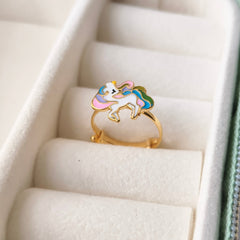 Magical Unicorn Ring 1.34 Grams, 18KT Gold