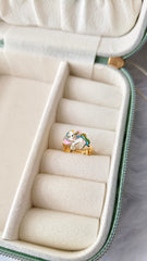 Magical Unicorn Ring 1.34 Grams, 18KT Gold