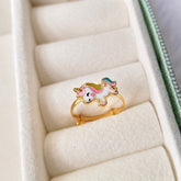 Magical Unicorn Ring 1.46 Grams, 18KT Gold