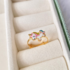 Magical Unicorn Ring 1.46 Grams, 18KT Gold