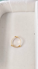 Peacock Feather Ring 0.9 Grams, 18KT Gold