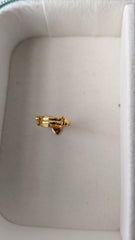 Peacock Feather Ring 0.9 Grams, 18KT Gold