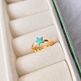Star Ring 0.94 Grams, 18KT Gold