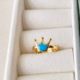 Royal Crown Ring 1.14 Grams, 18KT Gold