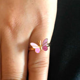Butterfly Ring 1.8 Grams, 18KT Gold