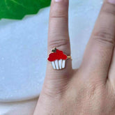 Cupcake Ring 1.44 Grams, 18KT Gold