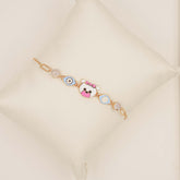 Teddy Charm Bracelet 3.88 Grams, 18KT Gold