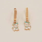 Puppy Pals Earrings 1.8 Grams, 18KT Gold