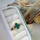 Van-cleef Green Ring 6.1 Grams , 18KT Gold