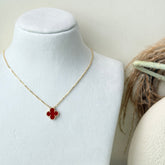 Van-Cleef Red Necklace 5.24 Grams, 18kt Gold