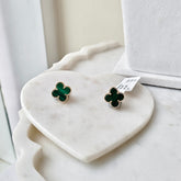 Van-cleef Emerald Earrings 3.05 Grams, 18KT Gold