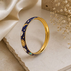 Galaxy Punjabi Kada,6.58 grams, 18KT Gold