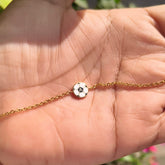 Little Champ Initial Football Bracelet 1.55 grams, 18kt gold