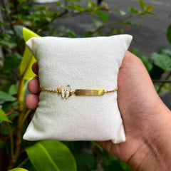 Happy Tooth Bracelet 2.92 Grams, 18KT Gold