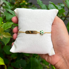 Football Theme Bracelet 2.74 Grams, 18KT Gold