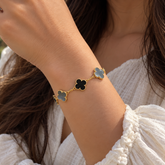 Black Clover Charm Bracelet 6.5 grams 18kt gold