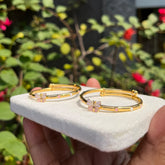 Butterfly Kada for Baby Girls - 10 grams for a pair | 18kt gold