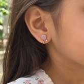 Tennis Racket Gold Earrings for Girls 2 grams 18kt gold