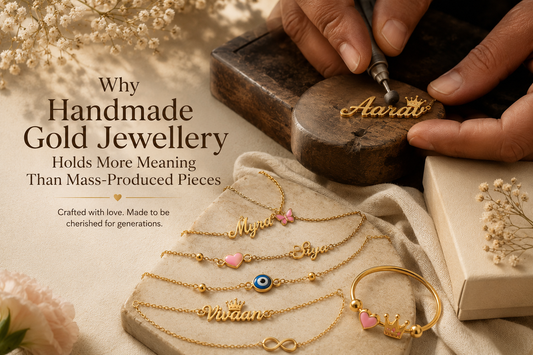 Luxury handmade gold jewellery gift box by Doodles by Purvi.
