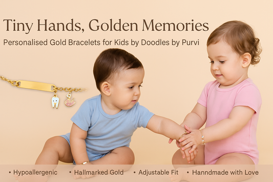 Personalised gold bracelets for kids are a meaningful keepsake and the perfect gift for little ones.