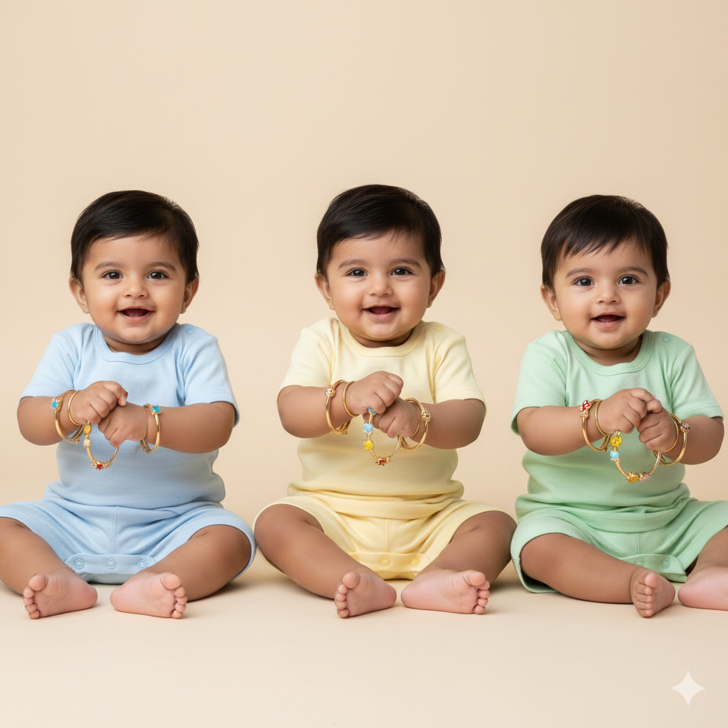 Gold Kada Design: Best Kada Designs for Baby Boys
