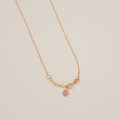 Golden Heart Charm Necklace 1.93 Grams, 18kt Gold