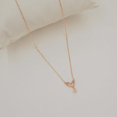 Sweetheart Drop Necklace 1.86 Grams, 18kt Gold