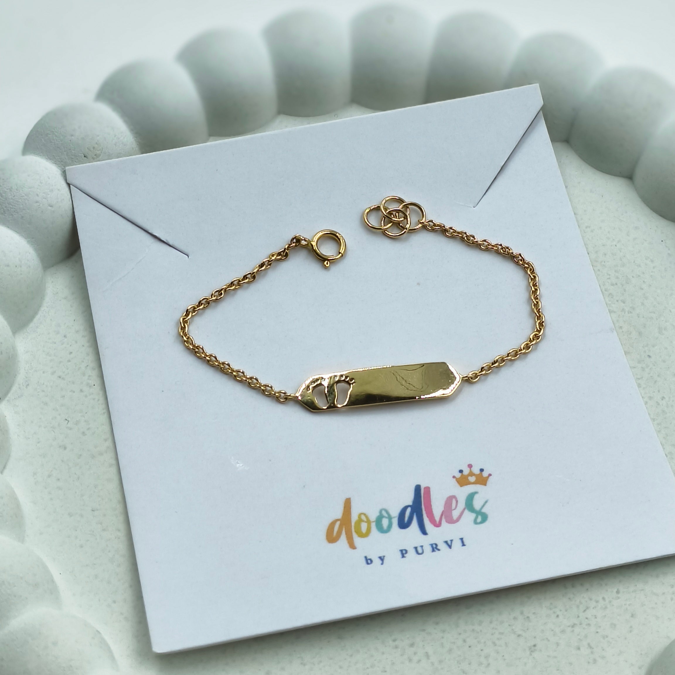 Tiny Steps Bracelet 1.78 Grams, 14KT Gold