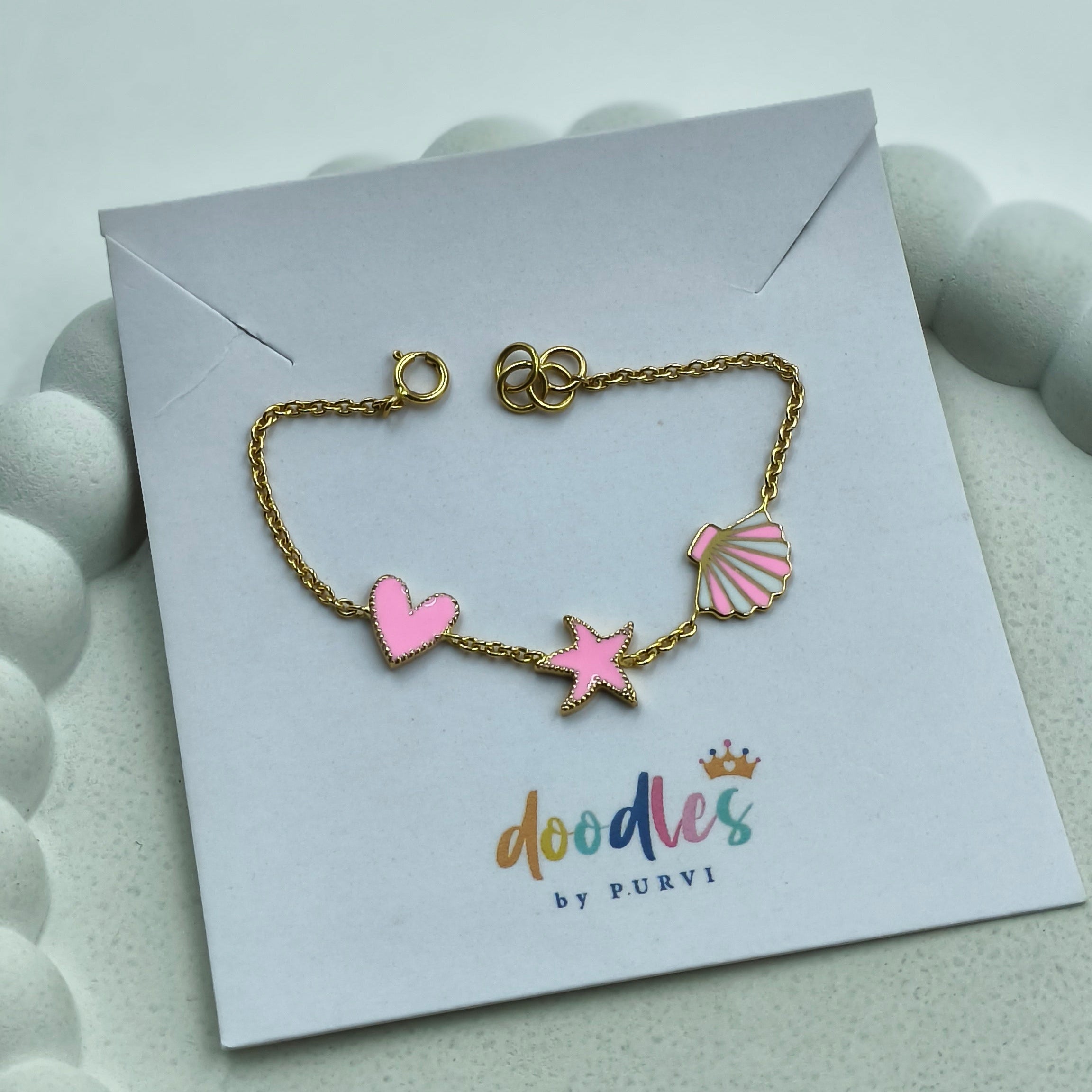 Ocean Love Bracelet 2 Grams, 14KT Gold