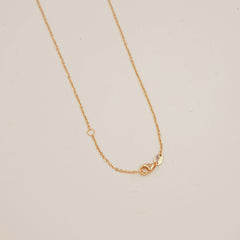 Eternal Hearts Duo Necklace 2.8 Grams, 18kt Gold