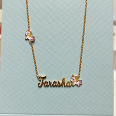 Unicorn –  Name Necklace 6.23 grams 18KT gold