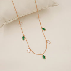 Lucky Charm Hamsa Necklace 2.7 Grams, 18kt Gold