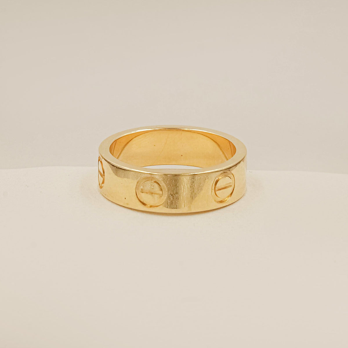 Cartier Band Women Ring 3.78 Grams , 18KT Gold