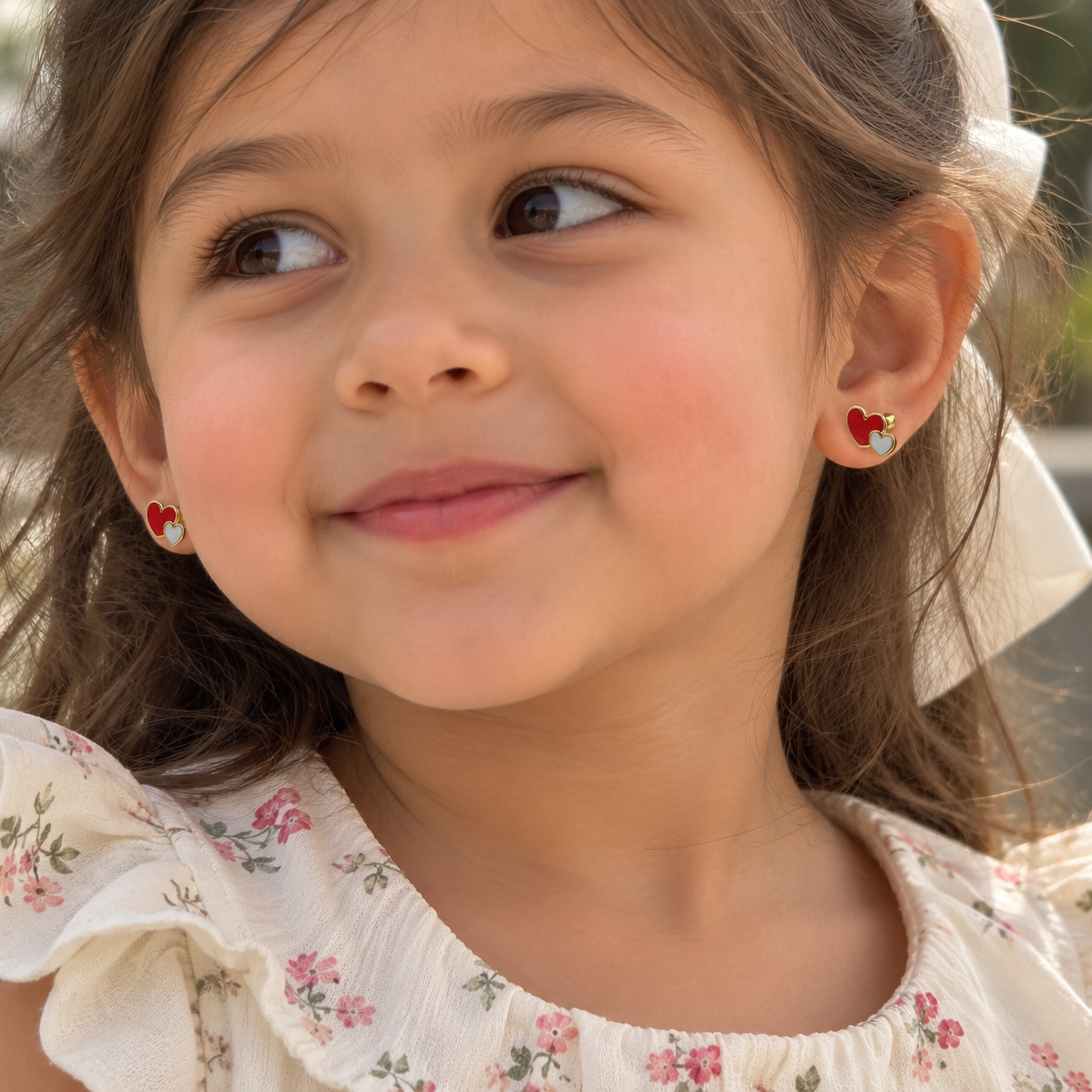 Heart Duo Earrings 2.2 grams | 18kt gold