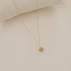 Colourful Blossom Necklace 0.51 Grams, 18kt Gold
