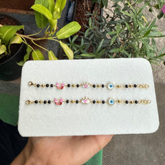 Butterfly Crown Evil Eye Nazariya 4.730 Grams a Pair, 18KT Gold
