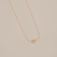 Colourful Blossom Necklace 0.51 Grams, 18kt Gold