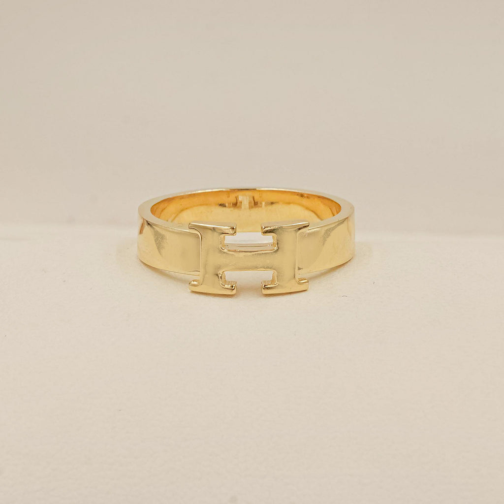 Hermes “H” Band Ring 3.52 Grams , 18KT Gold – Doodles by Purvi
