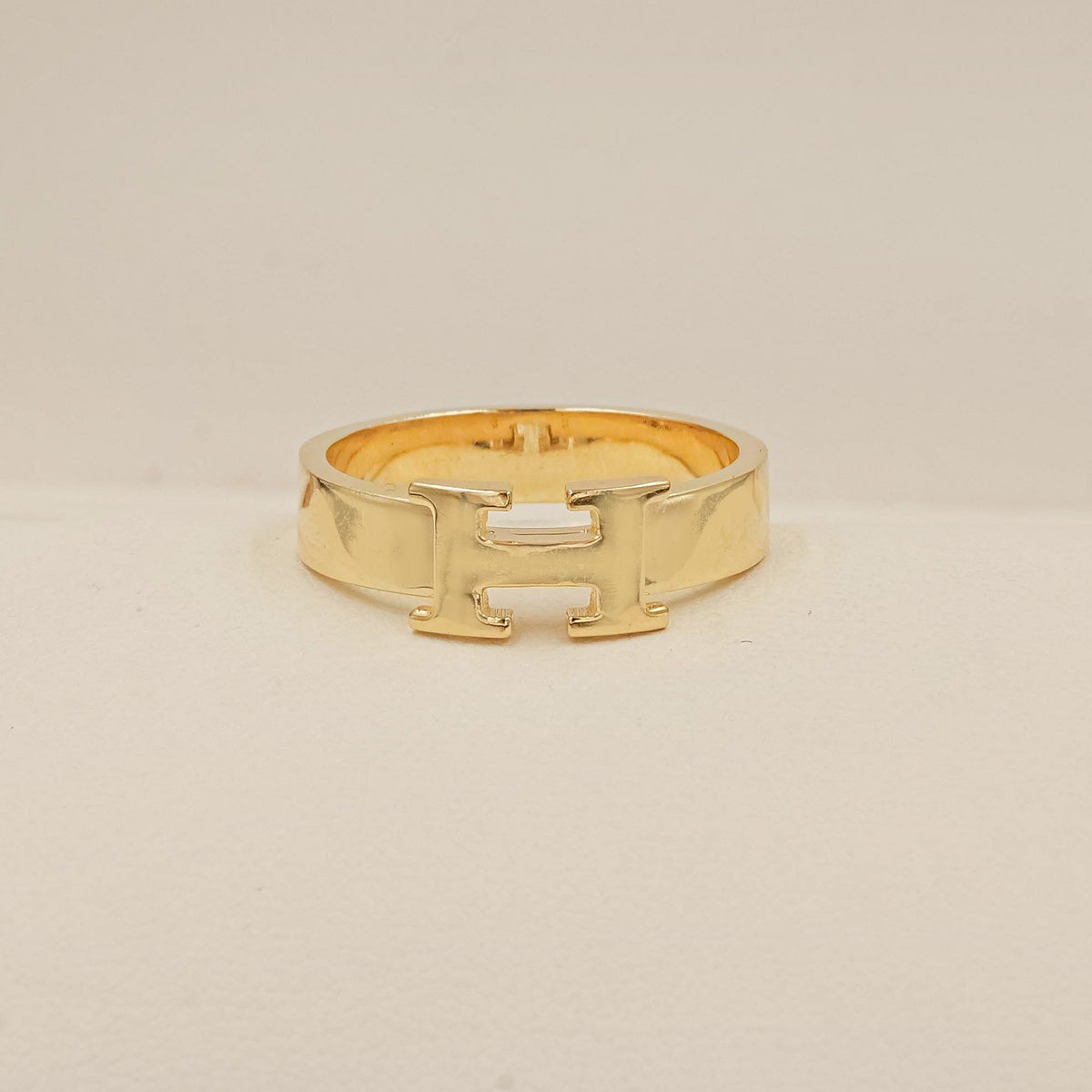 Hermes “H” Band Ring 3.52 Grams , 18KT Gold
