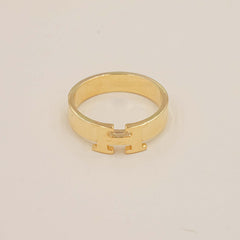 Hermes “H” Band Ring 3.52 Grams , 18KT Gold