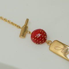 Personalised Bat & Ball Name Bracelet 3.79 Grams, 18KT Gold
