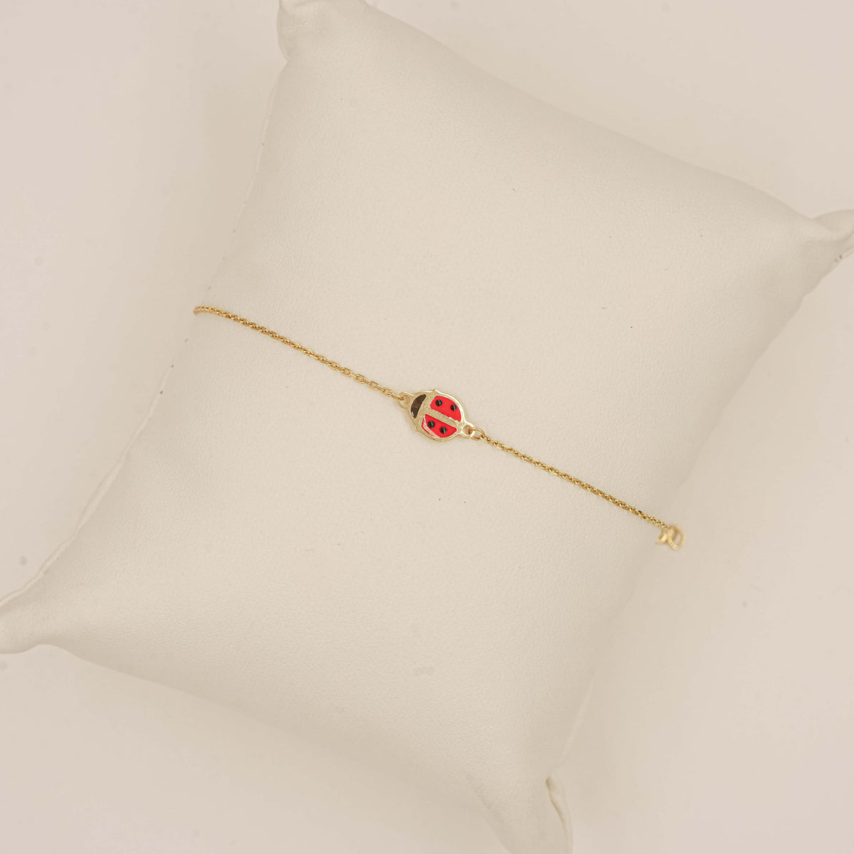 Lucky Ladybug Bracelet 1.2 Grams, 18KT Gold